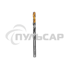 Сверло спиральное по металлу Denzel 7,0 x 109мм, Р6М5, Golden Tip, многогранная заточка