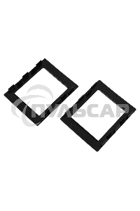 Рамка универсальная, 2 модуля, черный, RAL 9005 DKC / ДКС F00011B In-Liner Aero