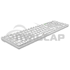 Клавиатура проводная Genius SlimStar 126 wired keyboard белый color (12 Multimedia Function Keys and 4 dedicated Hotkeys for Quick Coммands, Ultra-Slim Keycaps)