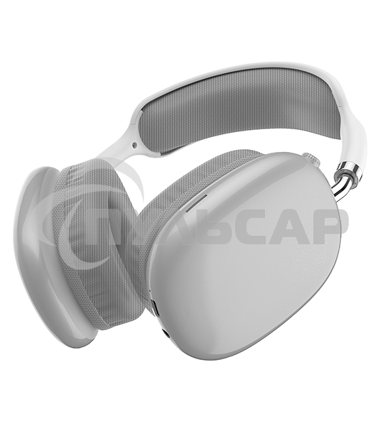 Гарнитура Bluetooth QUMO Emotion (ВТ 0090) MicroSD AUX накладная Bluetooth 5.3 360 мА 10ч серебро