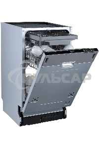 Встраиваемая посудомоечная машина Бирюса DWB-410/6, черный, 44.8 см, 10 компл., 47 дБ, класс A++