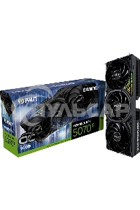 Видеокарта Palit NVIDIA GeForce RTX 5070 Ti GamingPro OC 16Gb PCI-E 256bit GDDR7 2295/30000 HDMIx1 DPx3 HDCP Ret