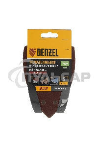 Треугольник абразивный Denzel на ворc. подложке под 