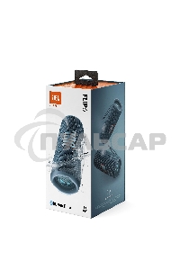 Портативная акустика JBL Flip 6 синий, Bluetooth 5.1, время воспроизведения 12 ч, емкость аккумулятора 4800 mAh, время заряда 2,5 ч, синий