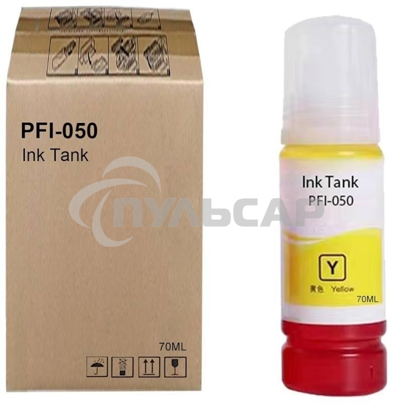 Картридж струйный Canon PFI-050Y 5701C001 желтый (70мл) для Canon imagePROGRAF TC-20M