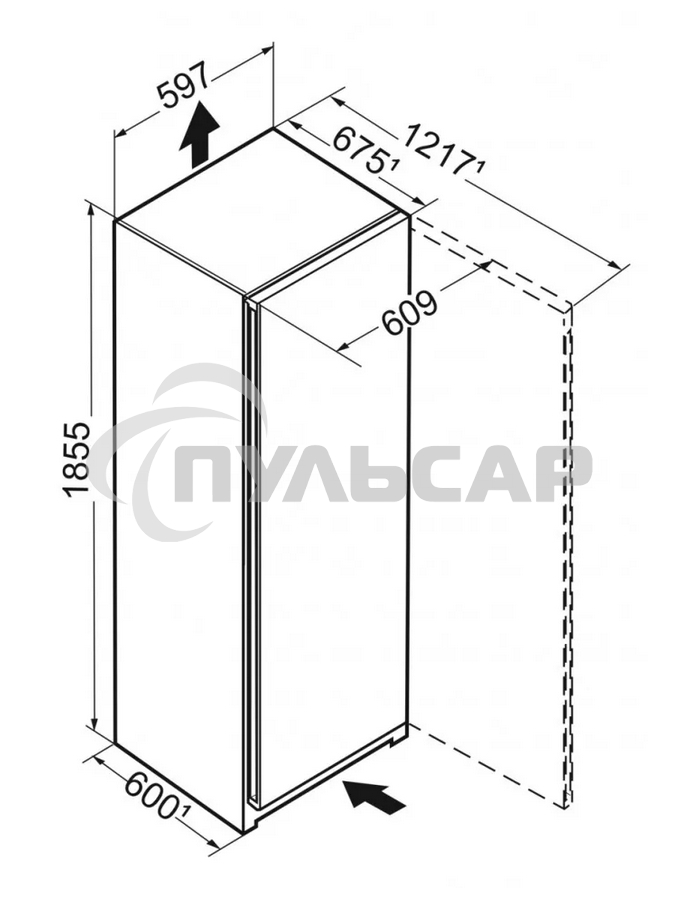 Холодильник Liebherr SRSFD 5220-22 001 серебристый однокамерный 398л