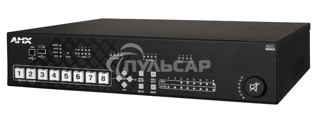 Презентационный коммутатор FG1901-16-EK AMX NCITE-813AC 8x1:3 4K60, встроенный усилитель и контроллер
