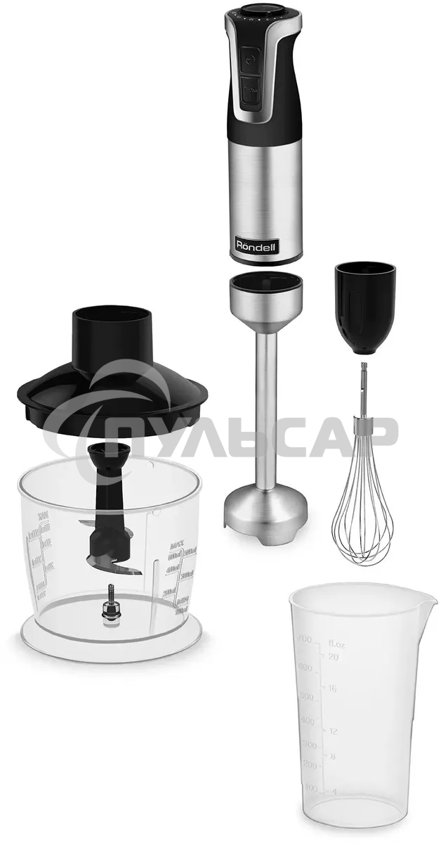 Блендер погружной Rondell RDE-1304 1800Вт черный/нержавеющая сталь