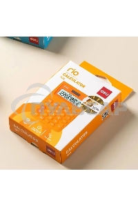 Калькулятор настольный Deli E1122/OR оранжевый 12-разр.