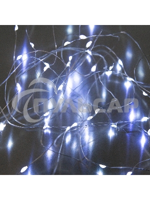 Гирлянда светод. Funray Нить, SE-STRING-550W, 5м, 50 LED, холодный белый, 3*АА, серебр. шнур 0,3м