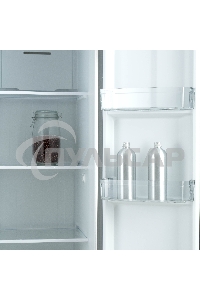 Холодильник Бирюса SBS 400 I нержавеющая сталь двухкамерный 232/168 л морозилка слева, No Frost, Side-by-side