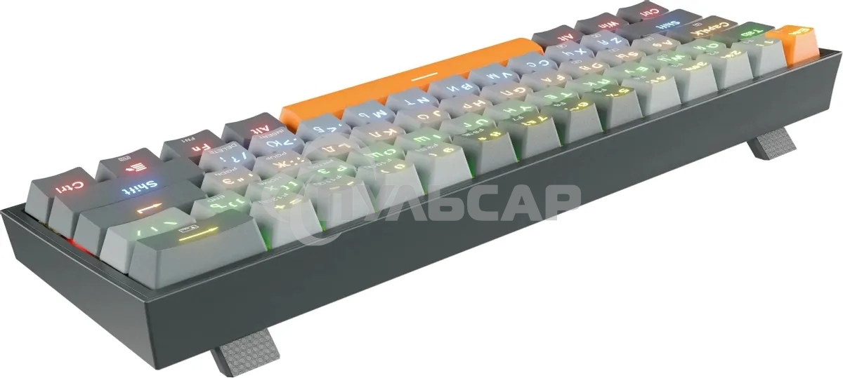 Клавиатура проводная REDRAGON Fizz RU,Rainbow,красные свитчи, механическая