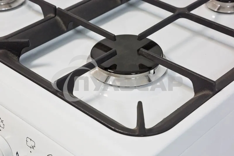 Плита газовая De Luxe 506040.01ГЭ КР белый, конфорок 4 шт, духовка 60 л, 50 см x 85 см x 60 см