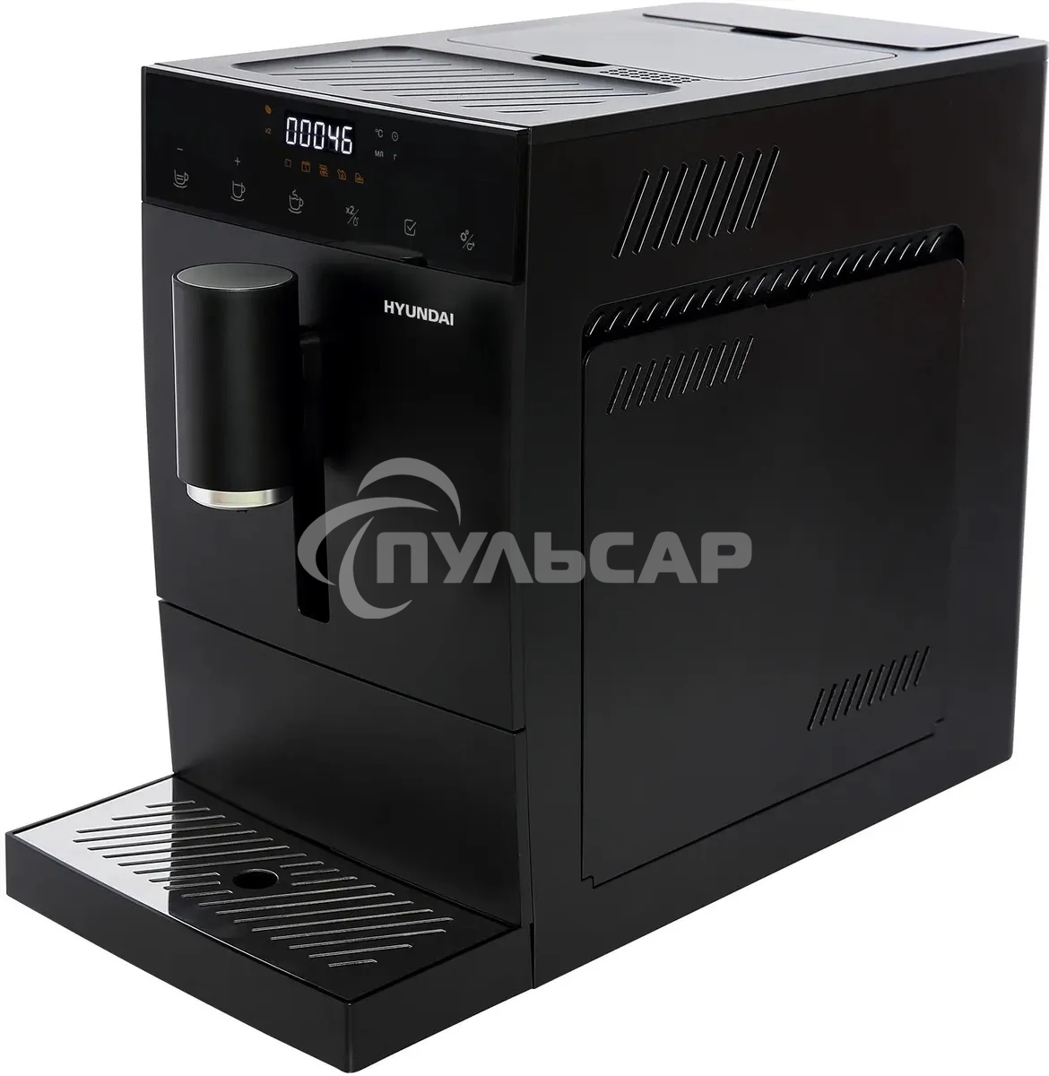 Кофемашина Hyundai HAM-4402 черный, исп. кофе - зерновой, 1.1 л, 1350 Вт, 20 бар