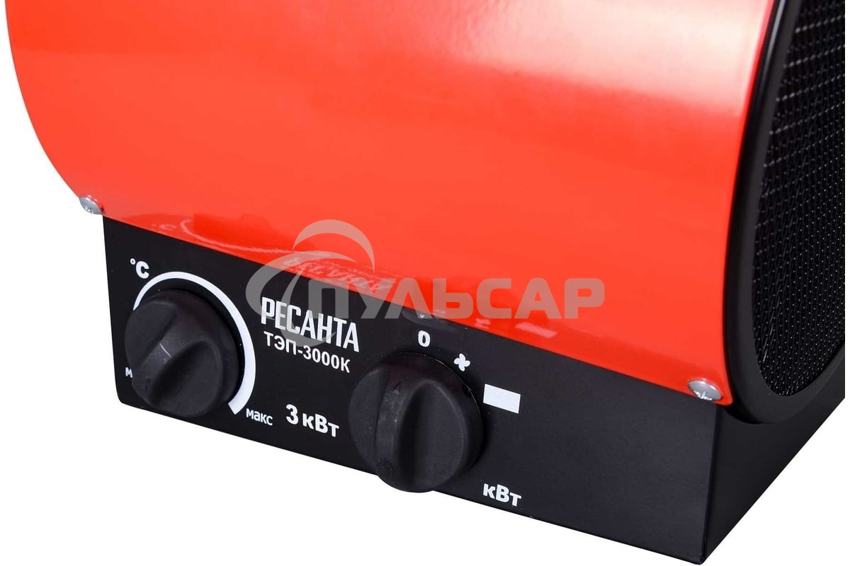 Тепловая пушка электрическая Ресанта ТЭП-3000К 3000Вт красный