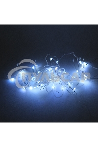 Гирлянда светод. Funray Нить, SE-STRING-550W, 5м, 50 LED, холодный белый, 3*АА, серебр. шнур 0,3м