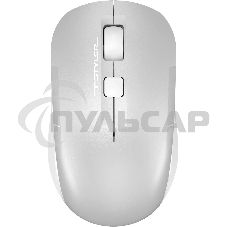 Мышь беспроводная A4Tech Fstyler FB26CS Air2 серебристый/белый, 2000 dpi, радиоканал, Bluetooth, USB, кнопки - 4