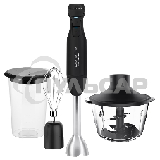 Блендер погружной Polaris PHB 1510GL Silent 1500 Вт, 0.8 л, черный