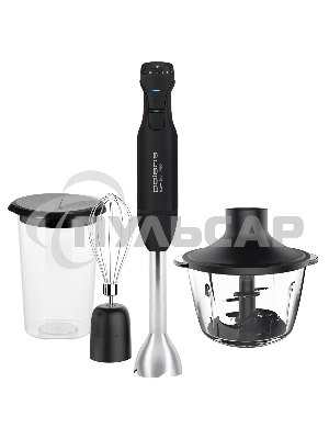 Блендер погружной Polaris PHB 1510GL Silent 1500 Вт, 0.8 л, черный