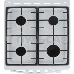 Плита газовая De Luxe 506040.01ГЭ КР белый, конфорок 4 шт, духовка 60 л, 50 см x 85 см x 60 см