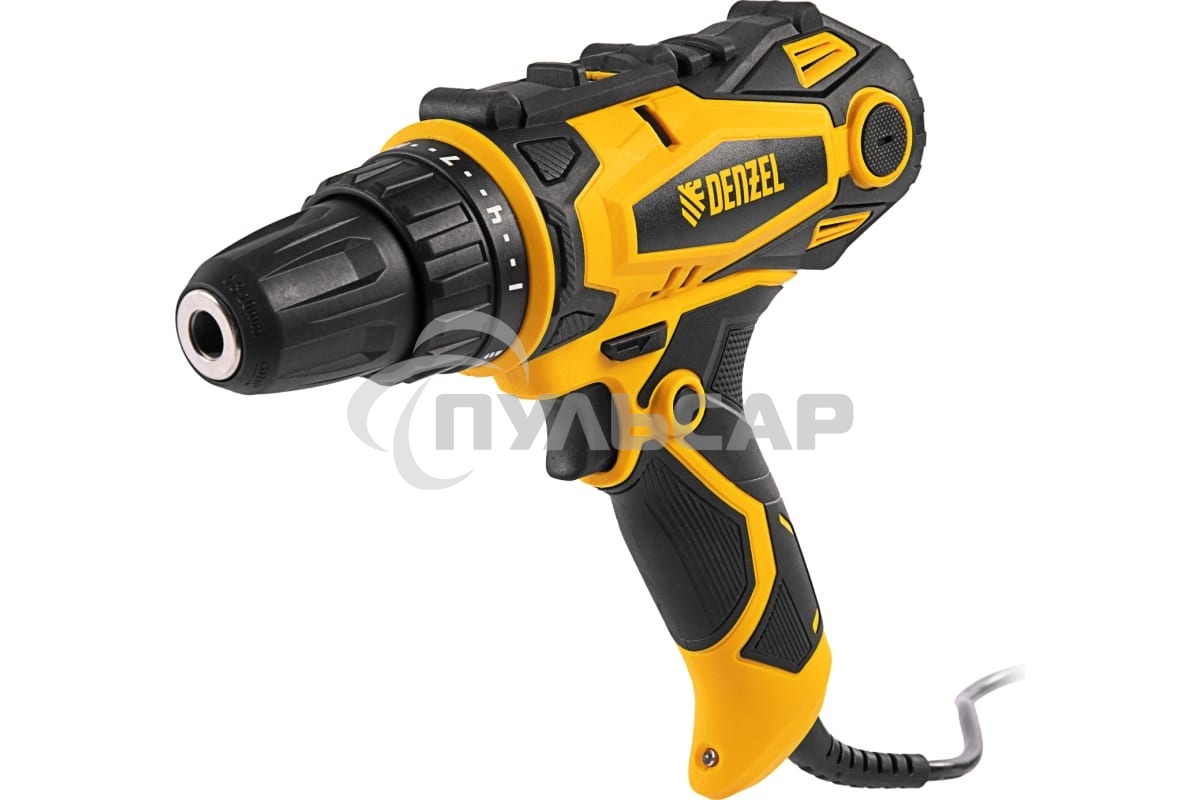 Дрель-шуруповерт Denzel SD-300-10, Сетевая, 300Вт