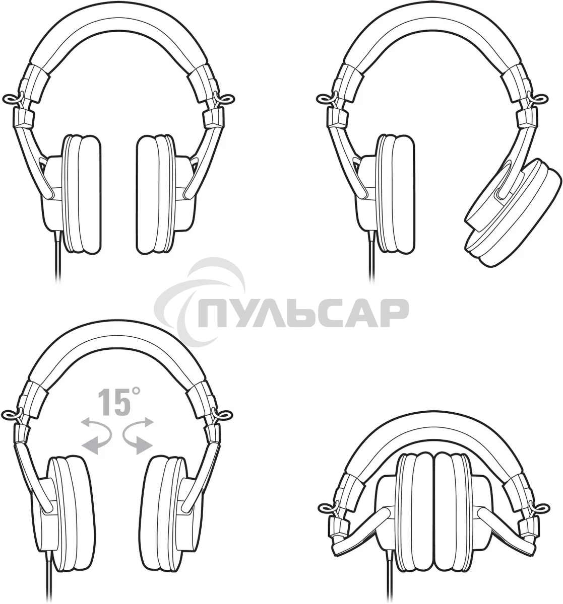 Наушники Audio-Technica ATH-M30X черный