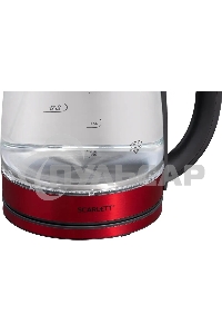 Чайник электрический Scarlett SC-EK27G65 красный/черный, 1800 Вт, 1.8 л