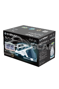 Парогенератор электрический Endever Delta-500, белый/темно-бирюзовый, мощность 3200 Вт, подача пара 170 г/мин, макс. пар удар до 600 г/мин