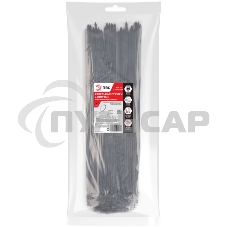 Кабельная стяжка ЭРА NO-225-186 (хомут) нейлоновая 4.8 х 350 мм черная (100 шт/уп)