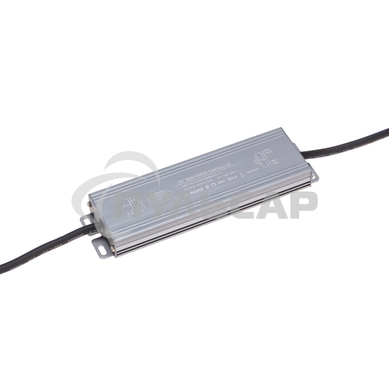 Источник питания (драйвер) 24В, 100Вт с проводами, влагозащищенный IP67 Rexant