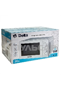 Микроволновая печь DELTA DL-84L20 белый, 20 л, 700 Вт, переключатели - поворотный механизм
