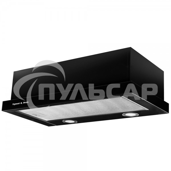 Вытяжка встраиваемая Zigmund & Shtain K 017.6 B черный, 60 см, 700 куб. м/ч, 51 дБ