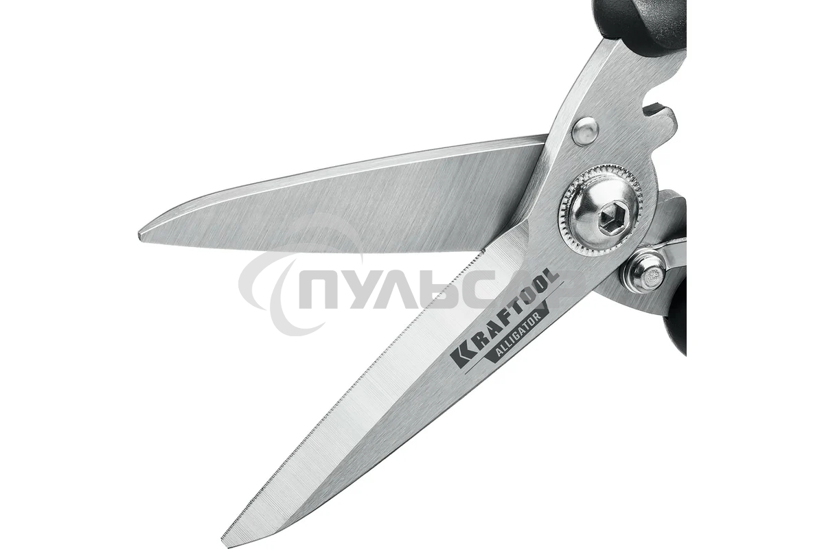 Многофункциональные прямые технические ножницы KRAFTOOL ALLIGATOR 200 мм