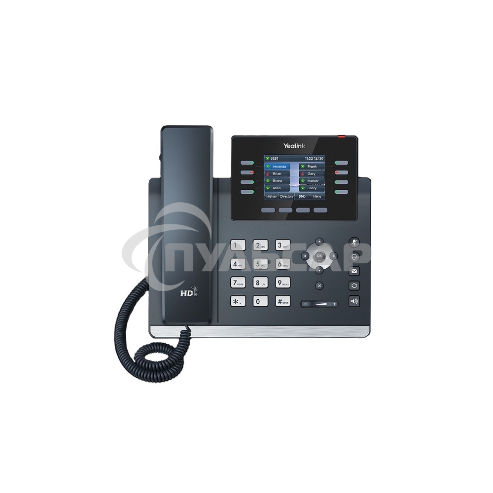 IP-телефон YEALINK SIP-T44W, 12 аккаунтов, 2 порта USB, Wi-Fi, цветной экран 2.8