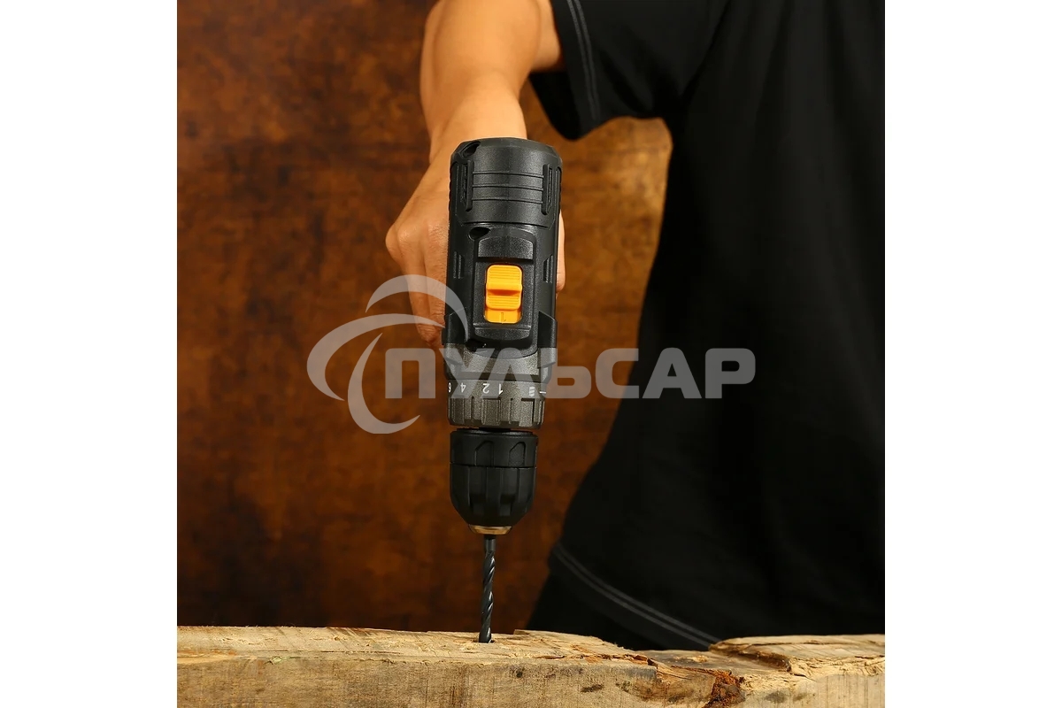 Дрель-шуруповерт Deko GCD12DU3 SET2 FU-Li-Ion, Аккумуляторная, 12В, 1 АКБ