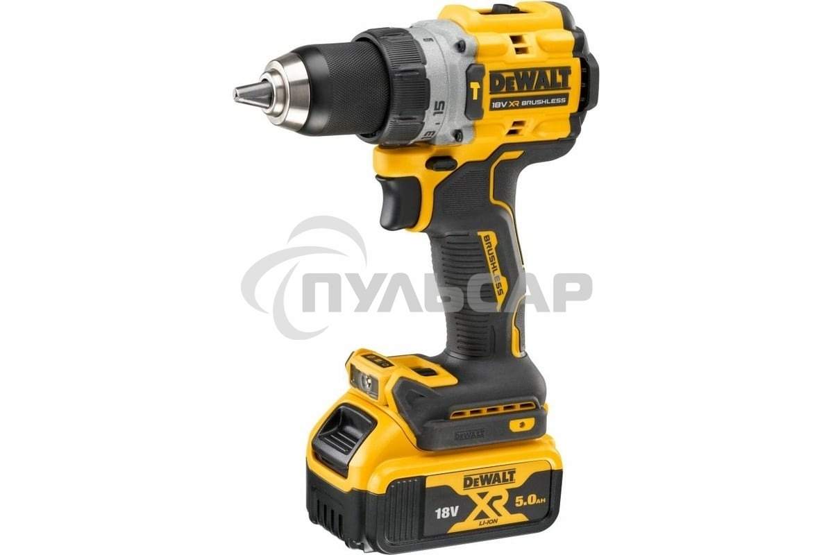 Дрель-шуруповерт DeWalt DCD805P2T-QW, Аккумуляторная, 18В, 2 АКБ, Кейс