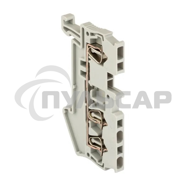 Колодка клеммная JXB-ST-1.5 17.5А 3 вывода пружинная сер. PROxima EKF plc-jxb-st-1.5-3