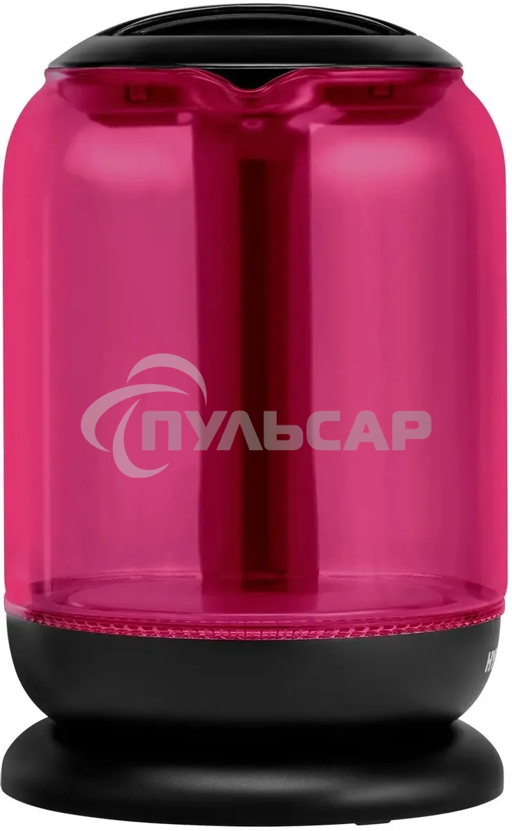 Чайник электрический Hyundai HYK-G4808 1.8л. 2200Вт малиновый/черный (корпус: стекло)