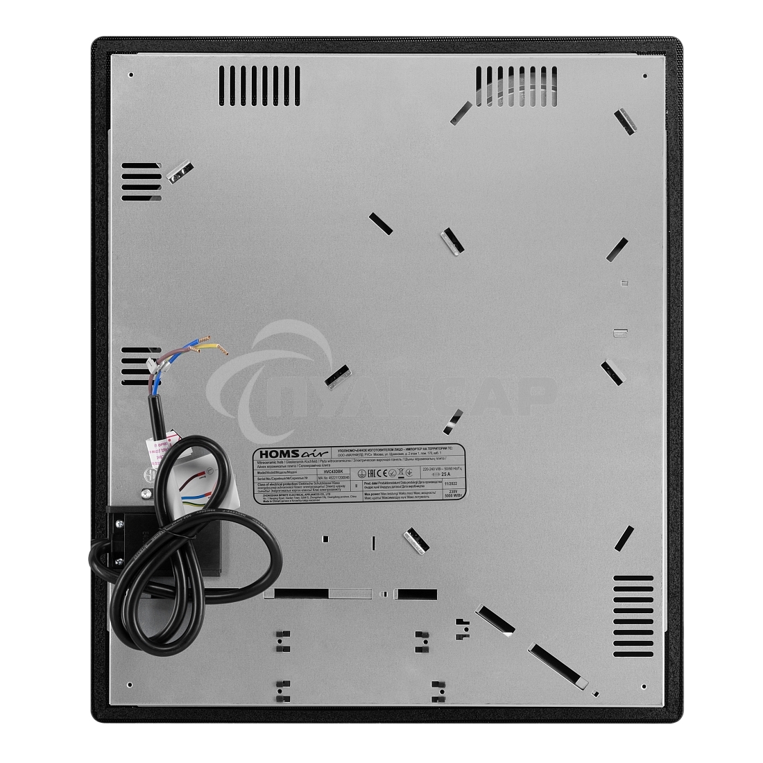 Электрическая варочная панель HOMSair HVC43DBK Hi-Light, независимая, черный