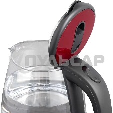 Чайник электрический Scarlett SC-EK27G65 красный/черный, 1800 Вт, 1.8 л