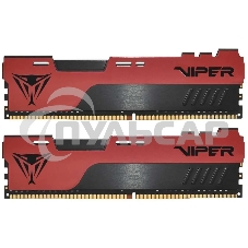 Оперативная память Patriot Viper Elite II, DDR4, 32Gb (2x16 Gb), 3200 MHz, CL18, DIMM, радиатор, красный, черный