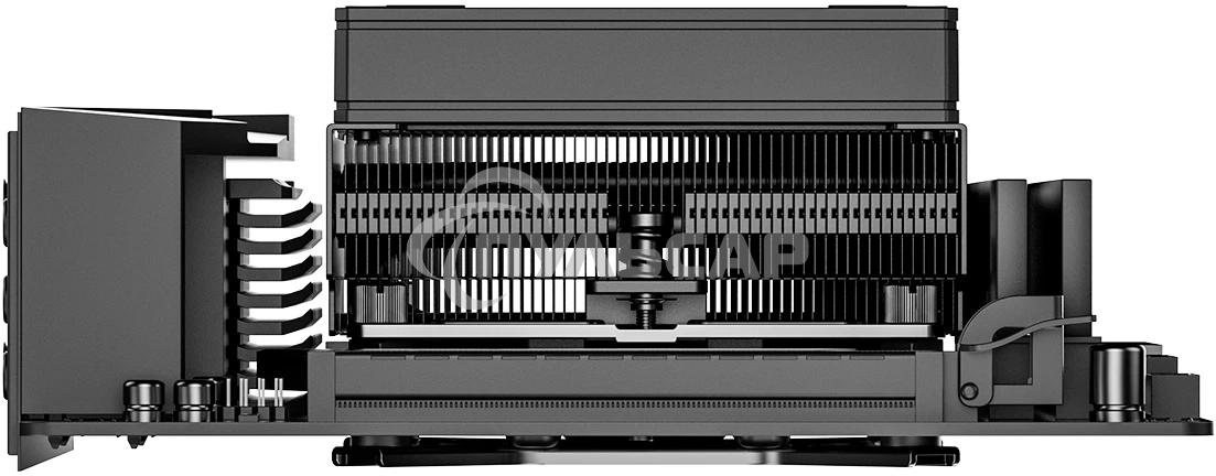 Кулер для процессора ID-COOLING IS-53-XT BLACK LGA1851/1700/1200/115X/AM5/AM4 низкопрофильный высота 53мм (24шт/кор, TDP 95W, PWM, 4 тепл.трубок / медная база, FAN 92мм, черный) BOX