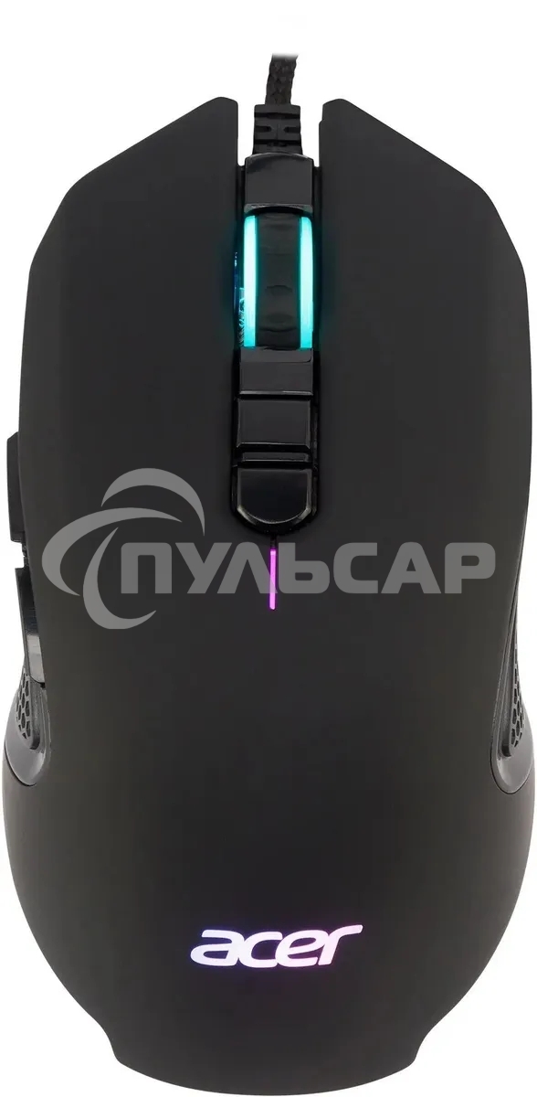 Мышь проводная Acer OMW160 черный, 6400 dpi, USB, кнопки - 8