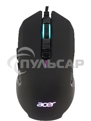 Мышь проводная Acer OMW160 черный, 6400 dpi, USB, кнопки - 8
