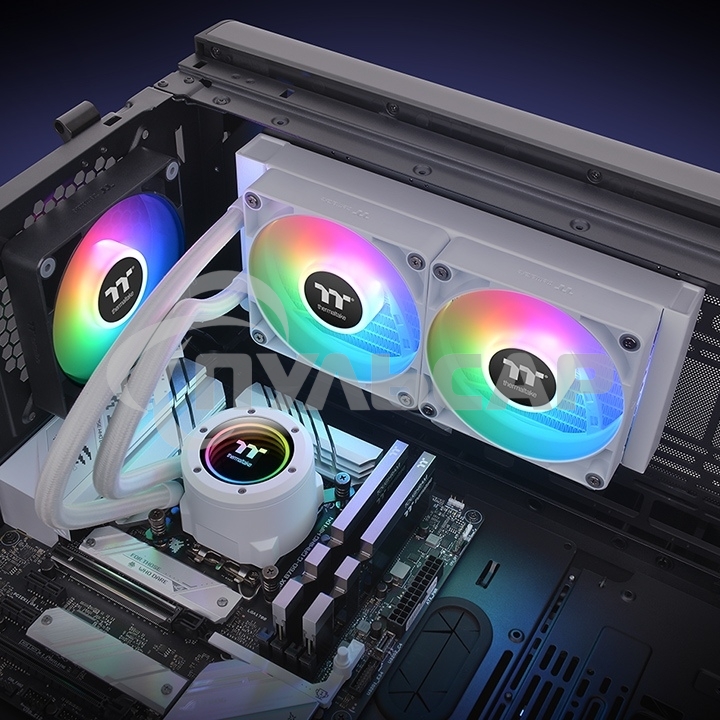 Система водяного охлаждения Thermaltake TH240 V2 Snow ARGB Soc-AM5/AM4/1200/1700/1851 белый 4-pin 25.8dB Al+Cu Ret (CL-W364-PL12SW-A)