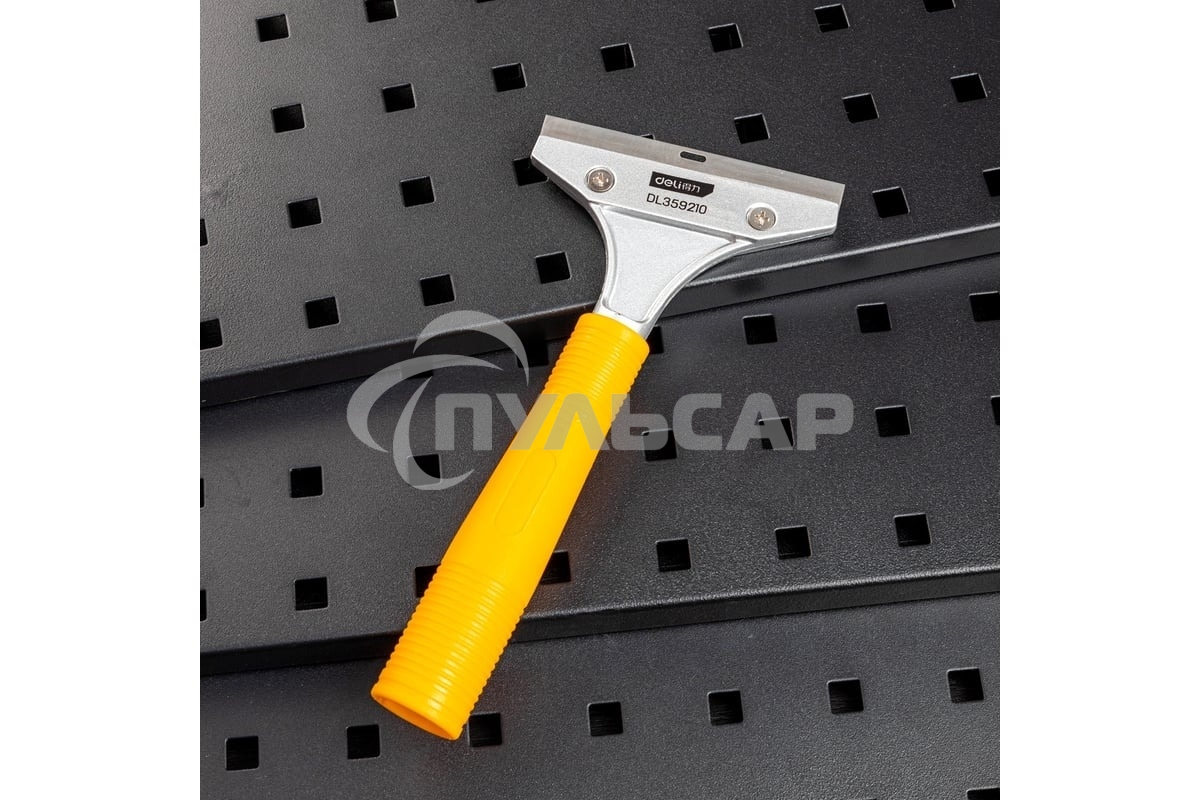 Скребок Deli DL359210 210мм Лезвие SK5, режущая головка из алюминиевого сплава, ручка из полипропилена. Ширина лезвия: 14 мм. Толщина лезвия: 0,5 мм.