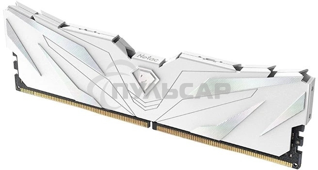 Оперативная память Netac Shadow II, DDR5, 32Gb (2x16Gb), 5600 MHz, CL46, DIMM, с радиатором, белый