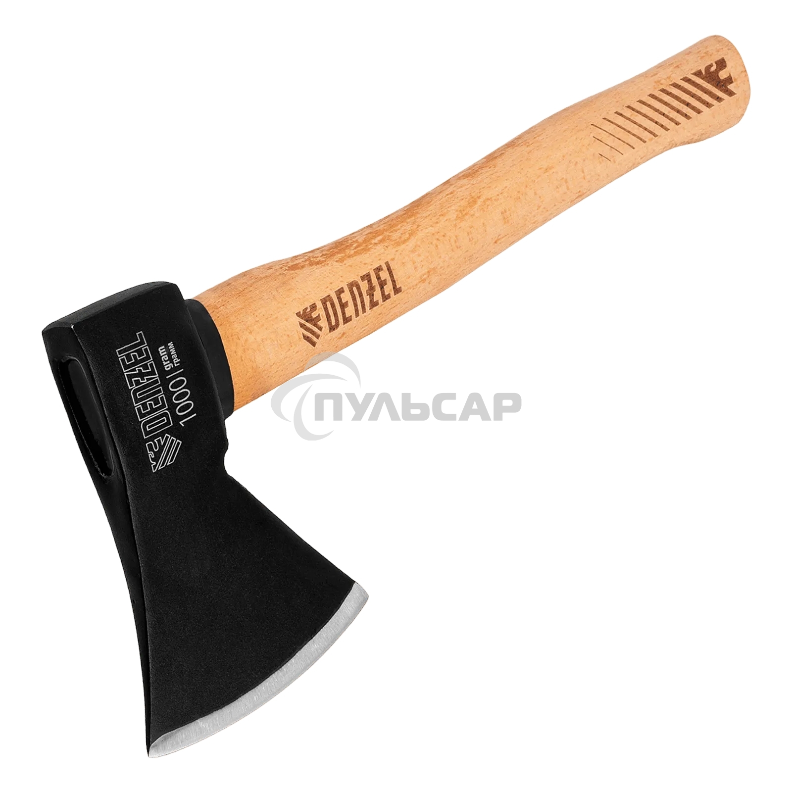 Топор Denzel 1000 г, кованый, буковое топорище