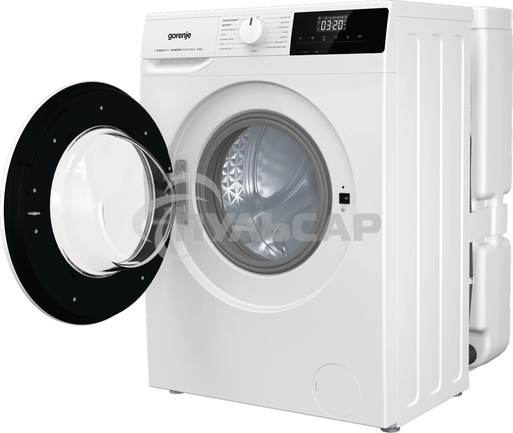 Стиральная машина Gorenje W2NHPI62SCSIRV 20010441 белый, загрузка фронтальная с баком 6 кг, 1200 об/мин., класс: А