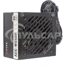 Блок питания Accord ACC-W650P, 650Вт, 80 PLUS WHITE, 120мм, черный